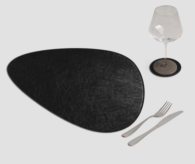 Stone Metal Placemat Black