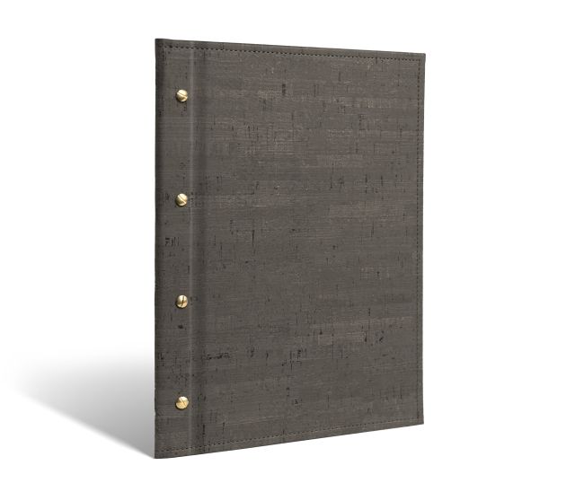 Menú de rosca en corcho antracita