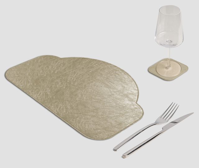 Mantel individual de metal Arch Platinum