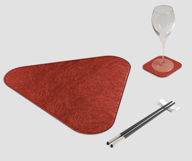 Tovaglietta Triangolo Metal rosso
