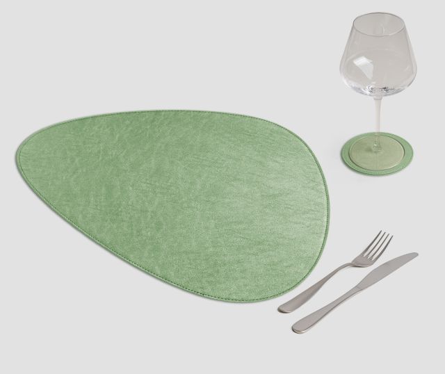 Stone Metal Placemat Light Green