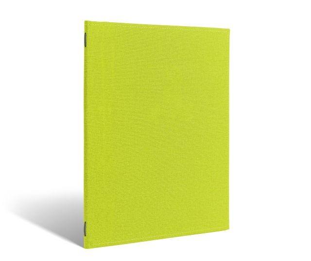 Menu with elastic in textured lime
