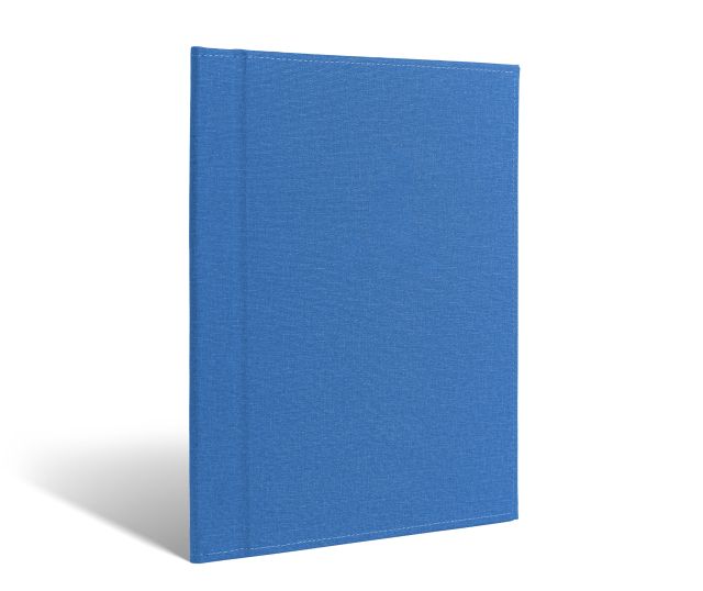 Magnetic menu in textured blue