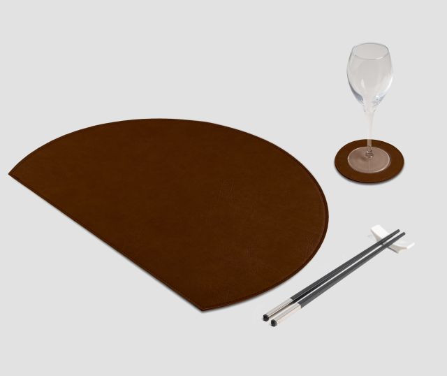 Mantel individual semicírculo Barrique vintage