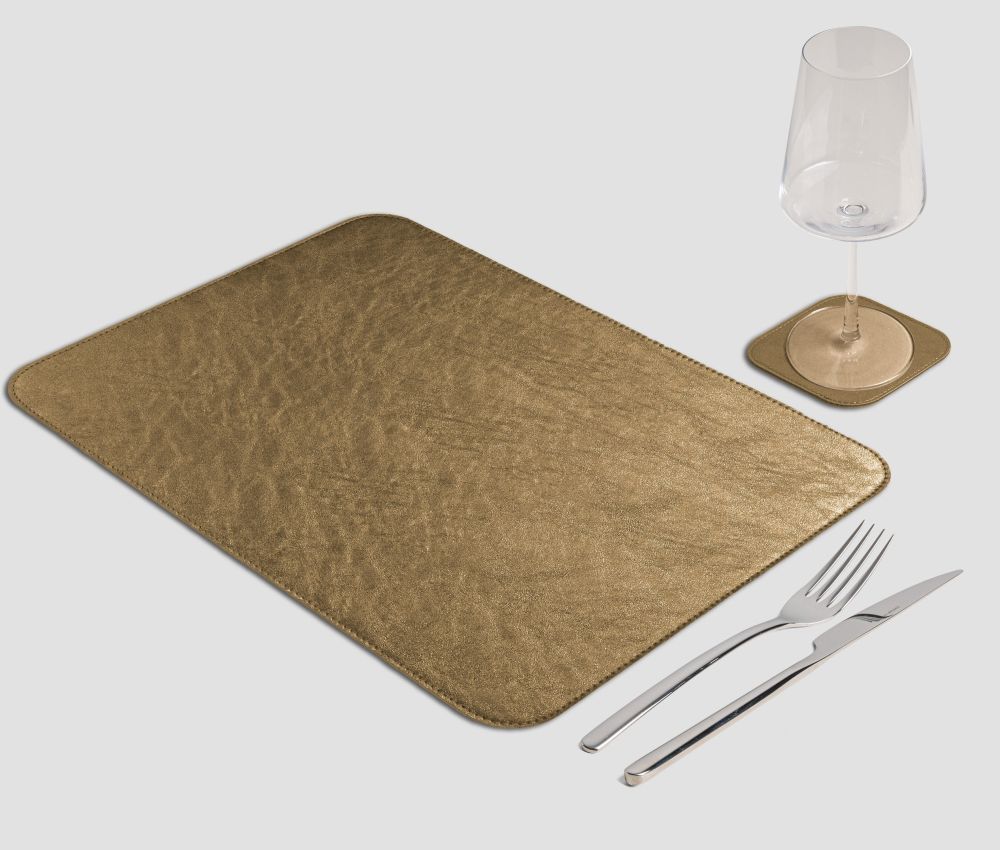 Tovaglietta Rettangolare classica Metal oro