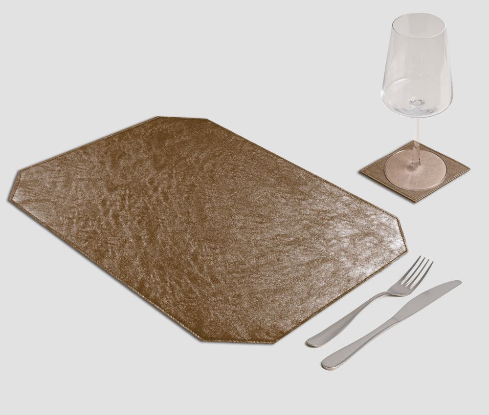 Mantel individual con bandeja de óxido de metal