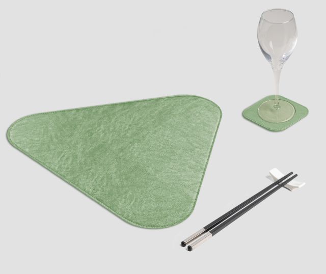 Tovaglietta Triangolo Metal verde chiaro