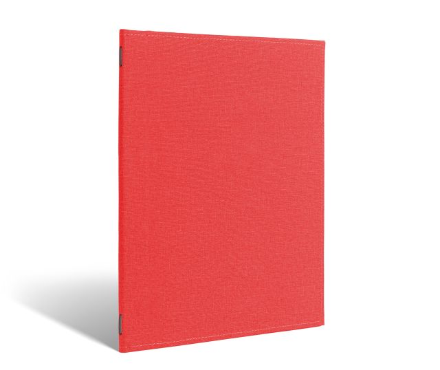 Menu with elastic in textured strawberry