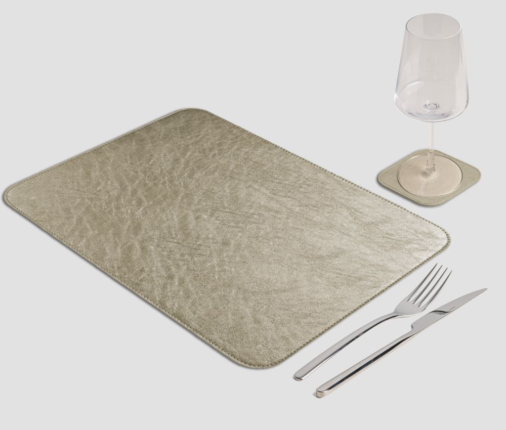 Tovaglietta Rettangolare classica Metal platino