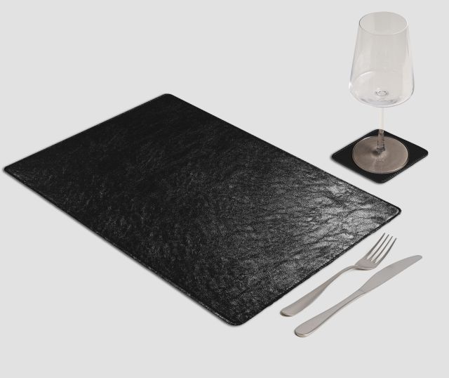 Gourmet Rectangular Placemat Metal Black