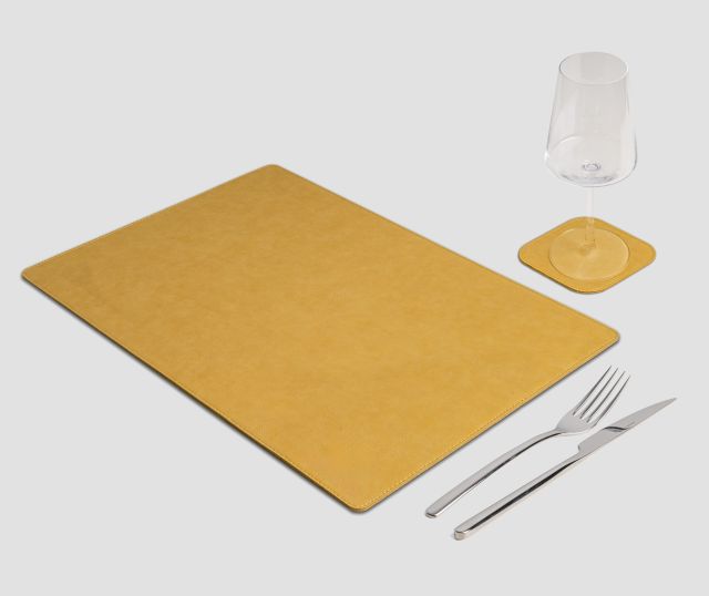 Gourmet Vintage Rectangular Placemat Yellow