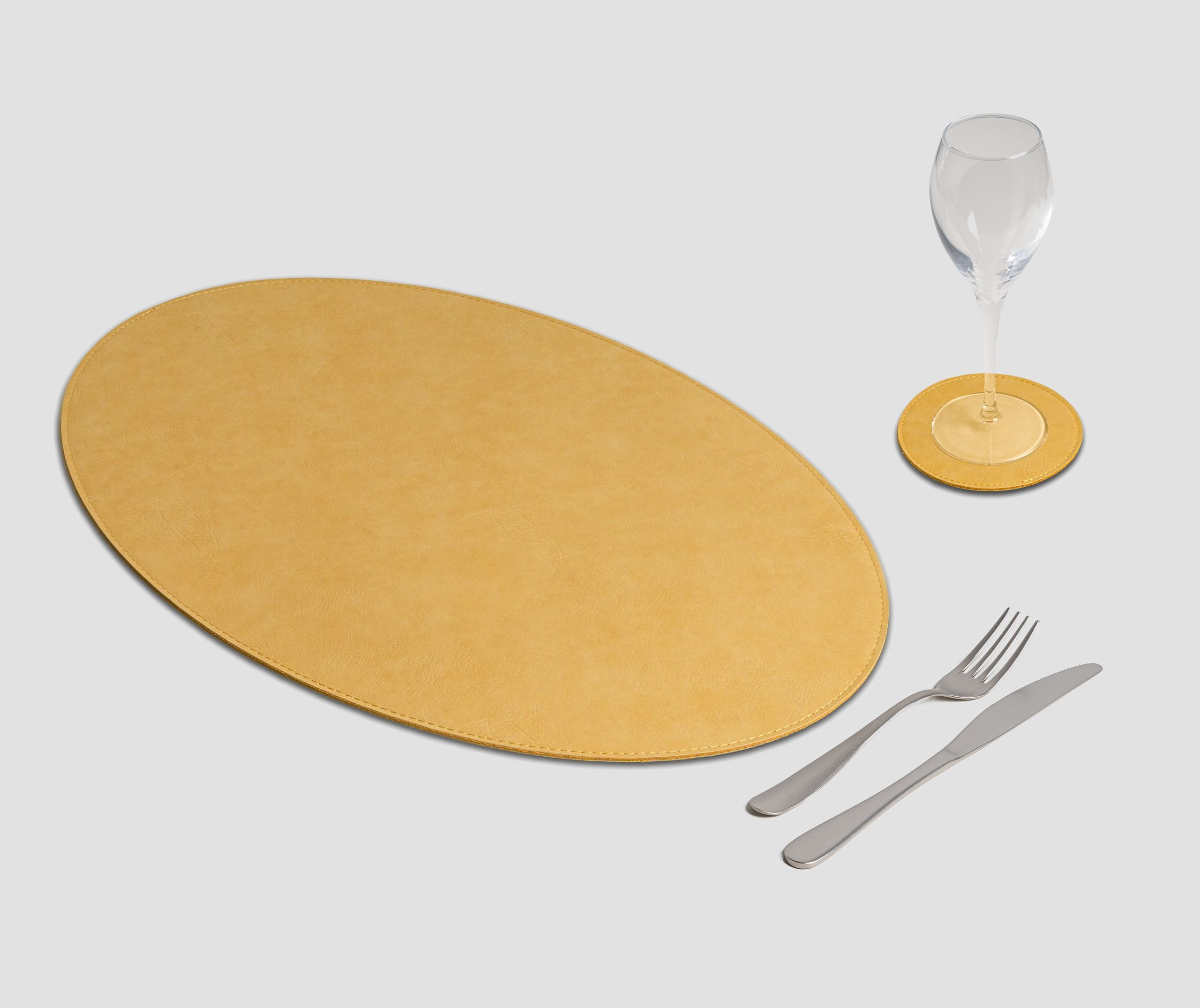 Tovaglietta Ovale Vintage giallo