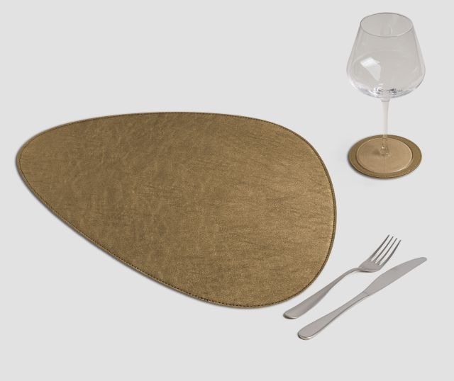 Tovaglietta Stone Metal oro