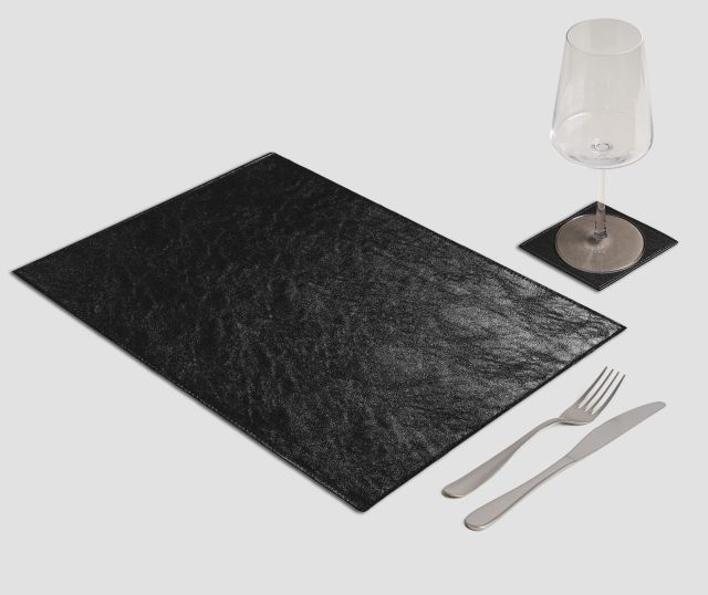 Tovaglietta Rettangolare spigolo Metal nero
