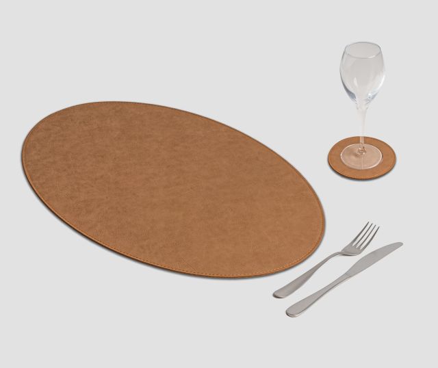 Vintage Tobacco Oval Placemat