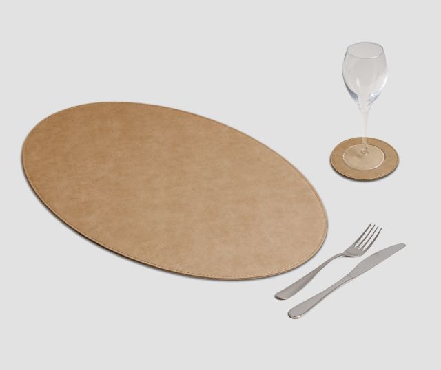 Tovaglietta Ovale Vintage sabbia