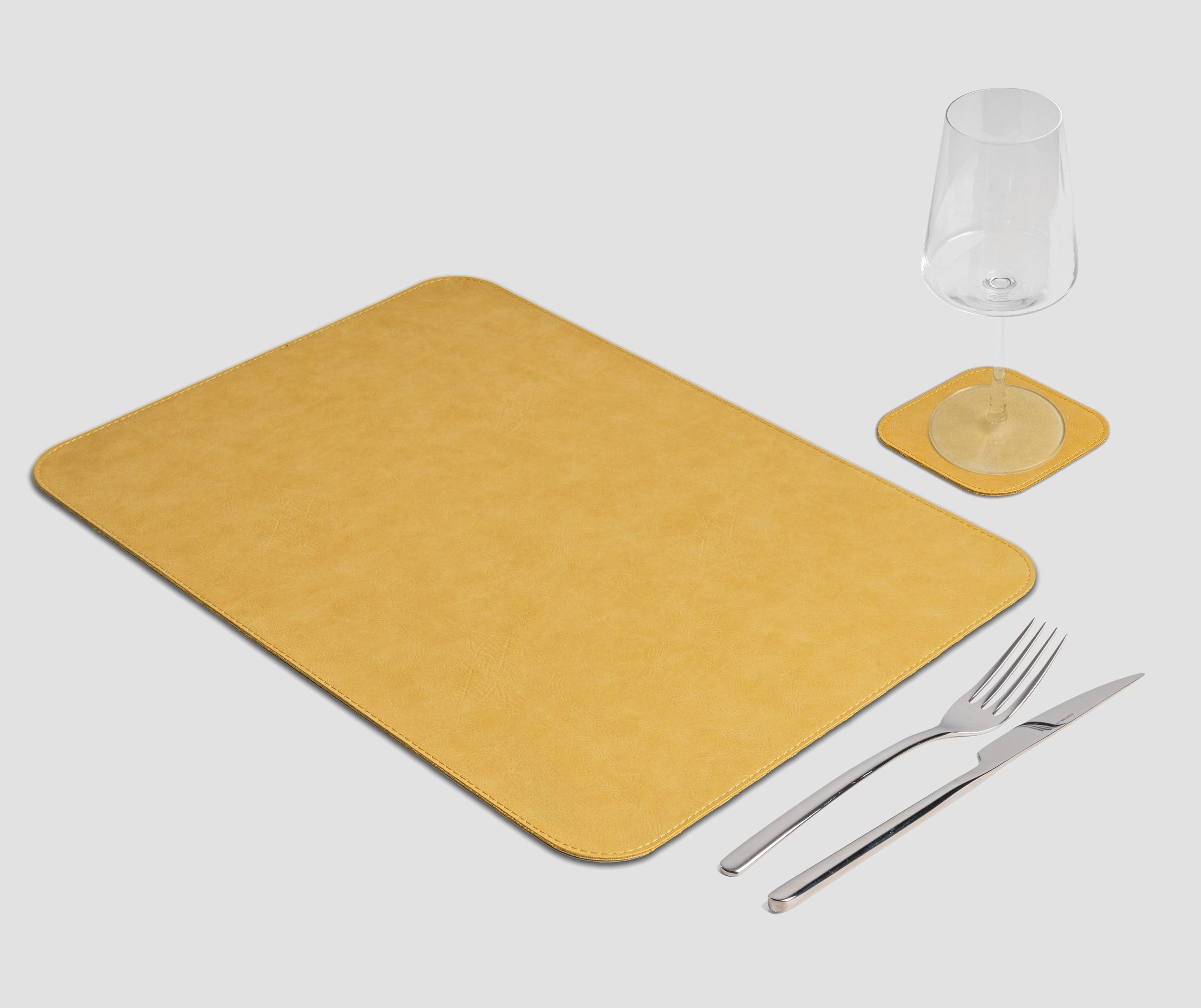 Classic Vintage Yellow Rectangular Placemat