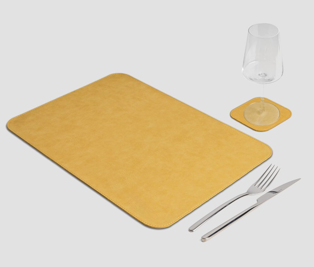 Classic Vintage Yellow Rectangular Placemat