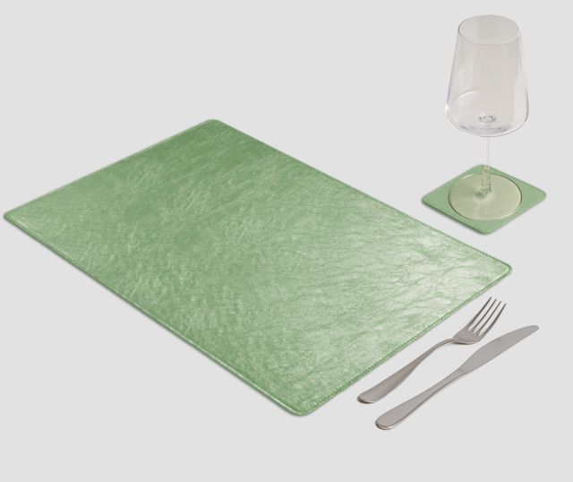 Tovaglietta Rettangolare gourmet Metal verde chiaro