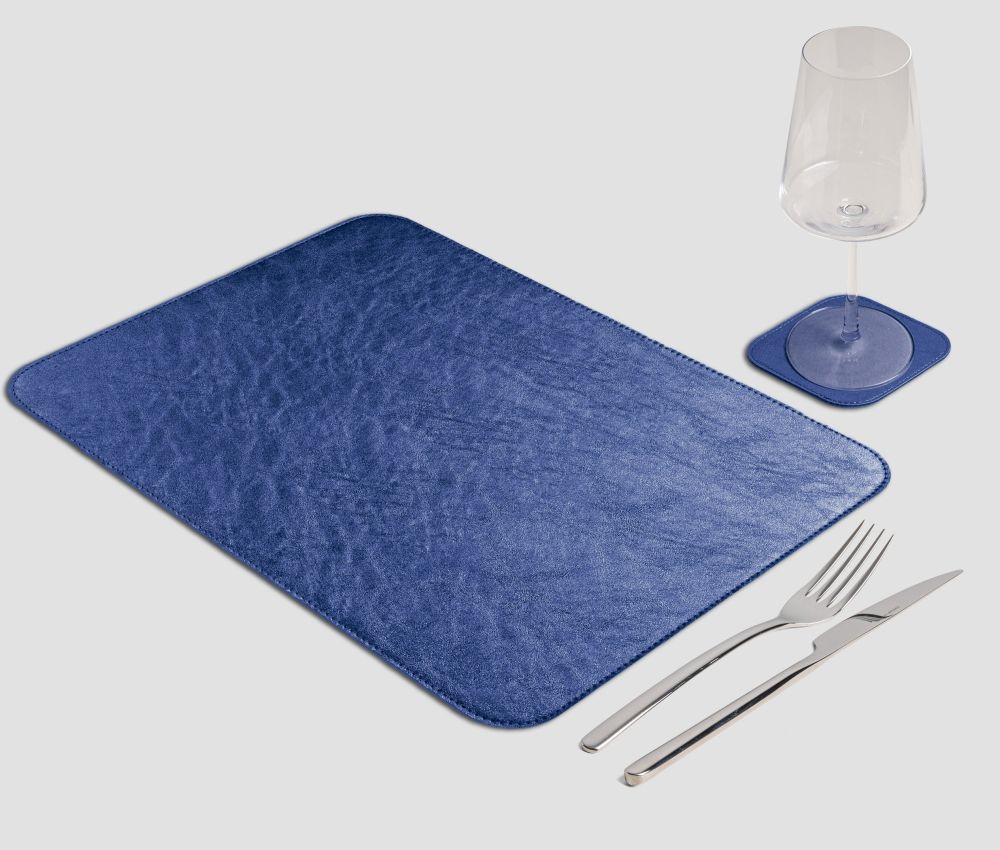 Tovaglietta Rettangolare classica Metal blu