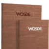 Menu with elastic in brown cork-2