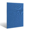 Menu with elastic in textured blue