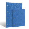 Menu a vite in trama blu - logo