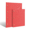Screw menu in textured strawberry - logo
