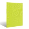 Screw menu in textured lime